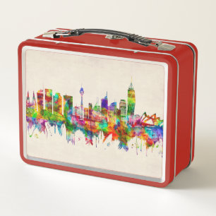Sydney Australien Skyline Metall Brotdose