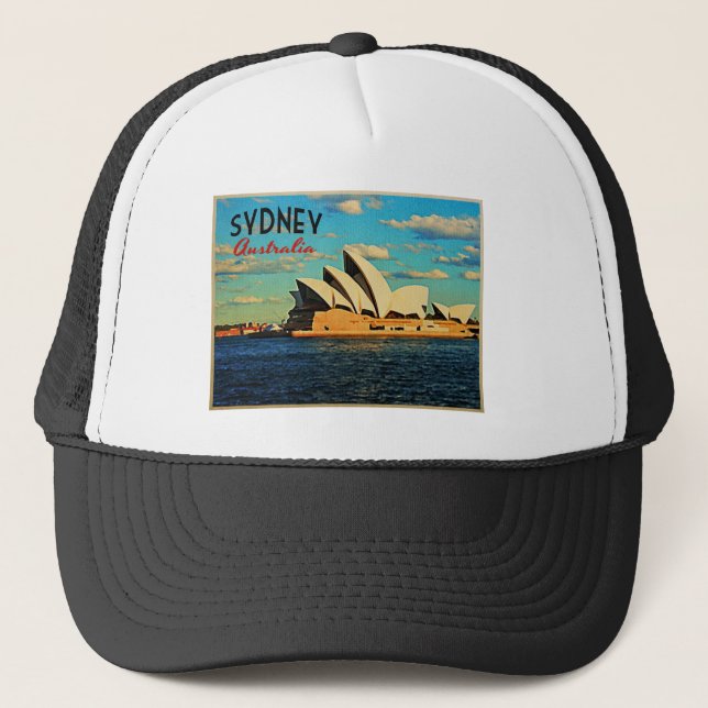 Sydney Australien Truckerkappe (Vorderseite)