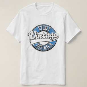 Sydney Australien Vintage-Style-Logo T-Shirt