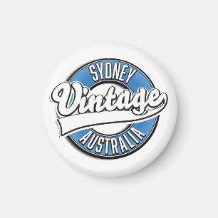 Sydney Australien Vintages Logo Magnet