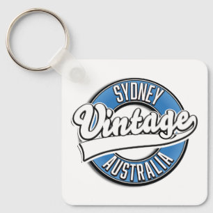 Sydney Australien Vintages Logo Schlüsselanhänger