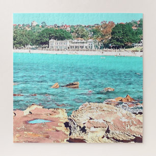 Sydney Balmoral Beach Rettro Bathers Pavillion Puzzle