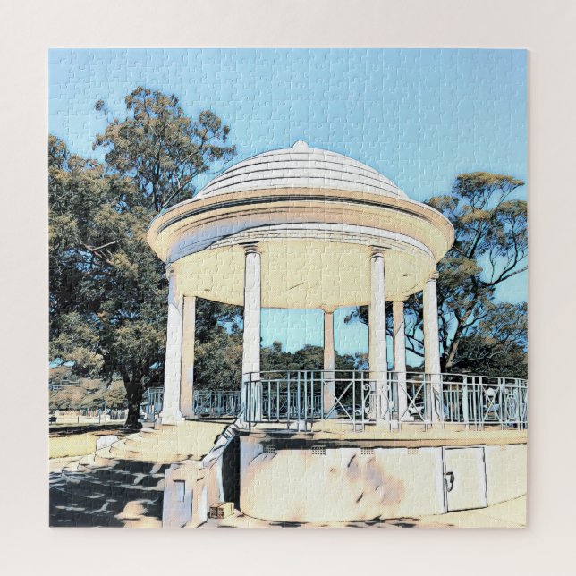 Sydney Balmoral Beach white Rotunda Puzzle (Vertikal)