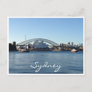 sydney blau postkarte