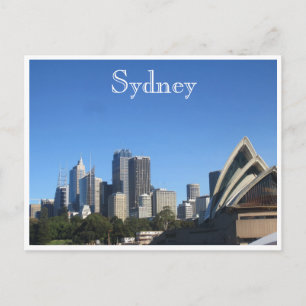 sydney blau postkarte