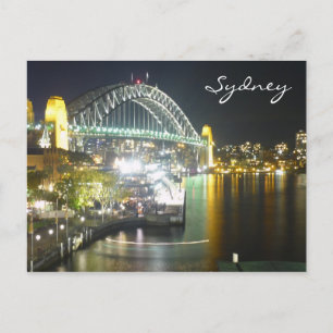 Sydney-Bridge-Lichter Postkarte