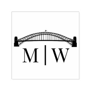 Sydney Bridge Simple Couple Wedding 2 Initial Permastempel