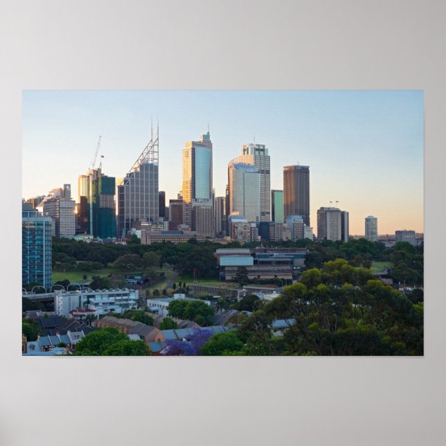 Sydney Business Center Wolkenkratzer Poster (Vorne)