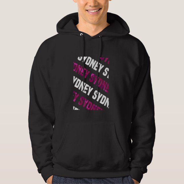 Sydney Camouflage Pattern Pink Camouflage Hoodie (Vorderseite)