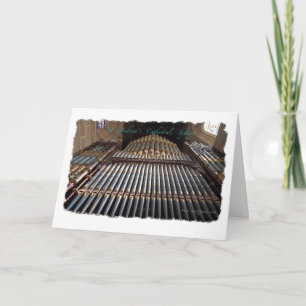 Sydney Cathedral pipe organ greeting card Karte