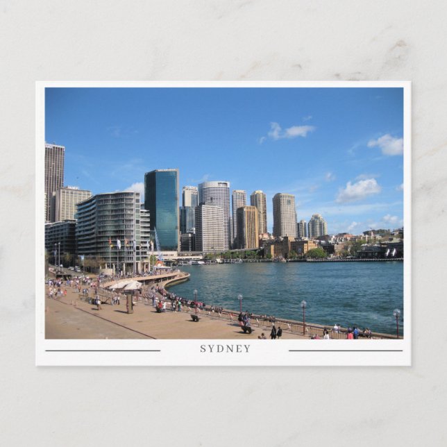Sydney CBD Urban Skyline and Cityscape Australia Postkarte (Vorderseite)