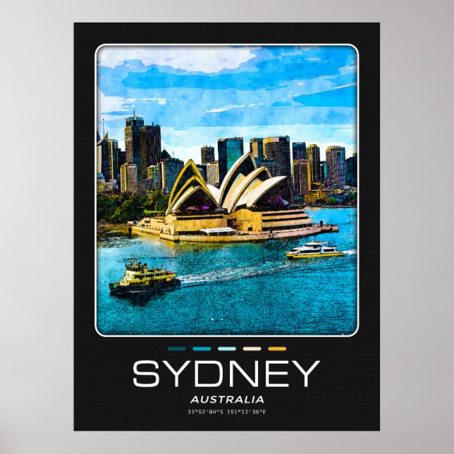 Sydney City Poster (Vorne)