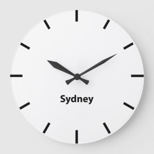 Sydney City Time Zone Newsroom Wall Große Wanduhr
