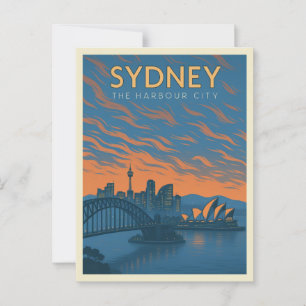 Sydney, die Hafencity-Postkarte Postkarte