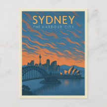 Sydney, die Hafencity-Postkarte