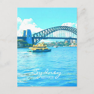 Sydney Ferry Harbour Bridge Postkarte