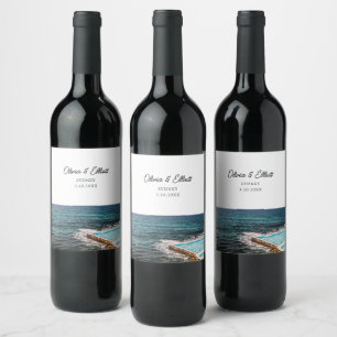 Sydney Gastgeschenk Hochzeit Personalisiert Wine L Weinetikett