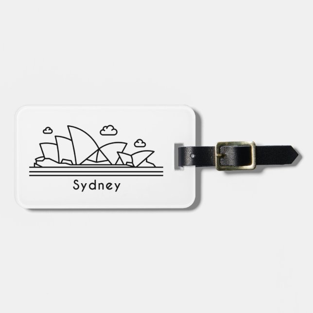 Sydney Gepäckanhänger (Vorderseite horizontal)