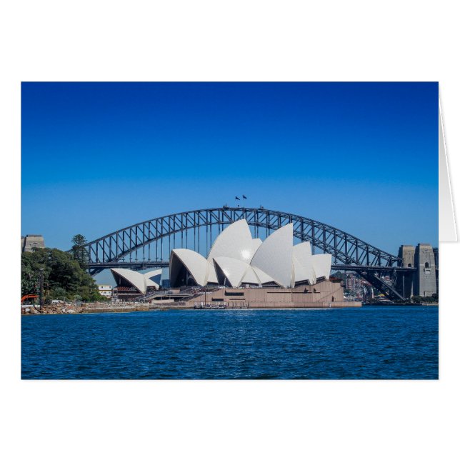Sydney-Hafen auf einem schönen Morgen (Vorderseite (Horizontal))