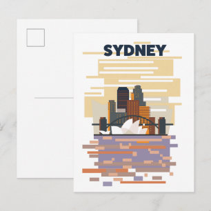 Sydney Hafen Einladungspostkarte