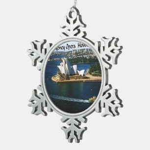 Sydney-Hafen Oprea Haus Schneeflocken Zinn-Ornament