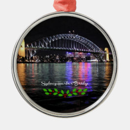Sydney Harbor Bridge, beschriftet, Weihnachtsheili Ornament Aus Metall