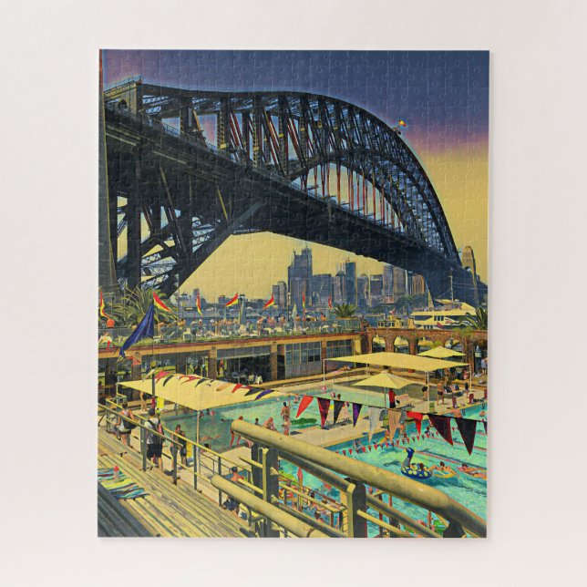Sydney Harbor Bridge Fotografie Puzzle (Vertikal)