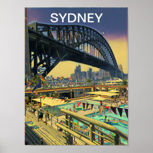 Sydney Harbor Bridge Wanddekor Poster