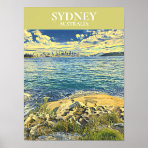 Sydney Harbor Skyline-Wanddekor Poster