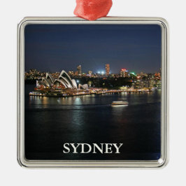 Sydney Harbour am Circular Quay Silbernes Ornament