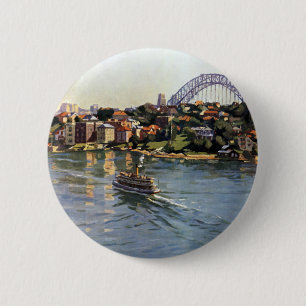 Sydney Harbour Australia Button