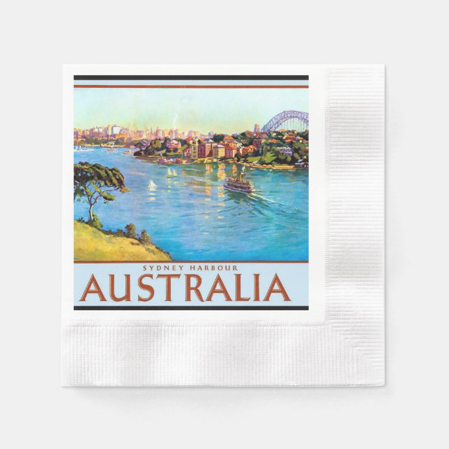 Sydney Harbour Australia Serviette (Vorderseite)