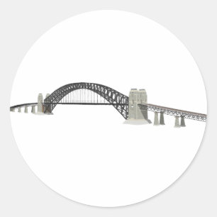 Sydney Harbour Bridge: 3D-Modell: Runder Aufkleber