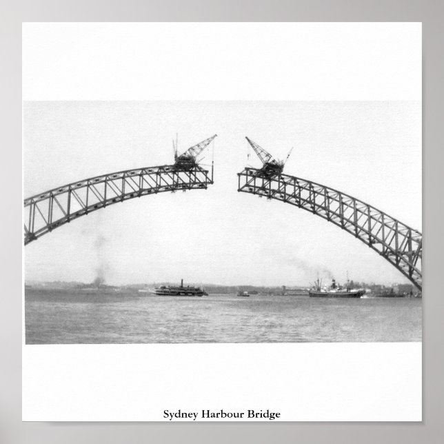 Sydney Harbour Bridge, Australien Poster (Vorne)