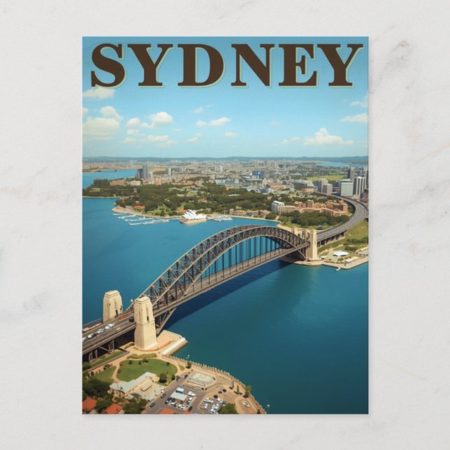 Sydney Harbour Bridge Australien Postkarte (Vorderseite)