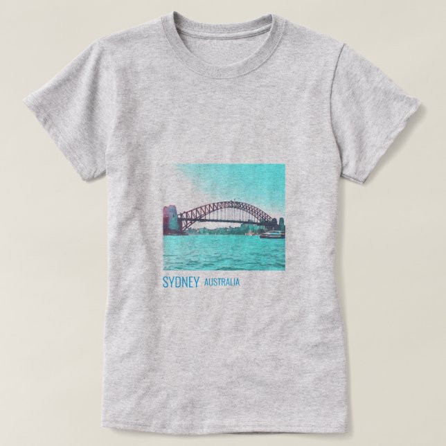 Sydney Harbour Bridge - Australische Reise T-Shirt (Design vorne)