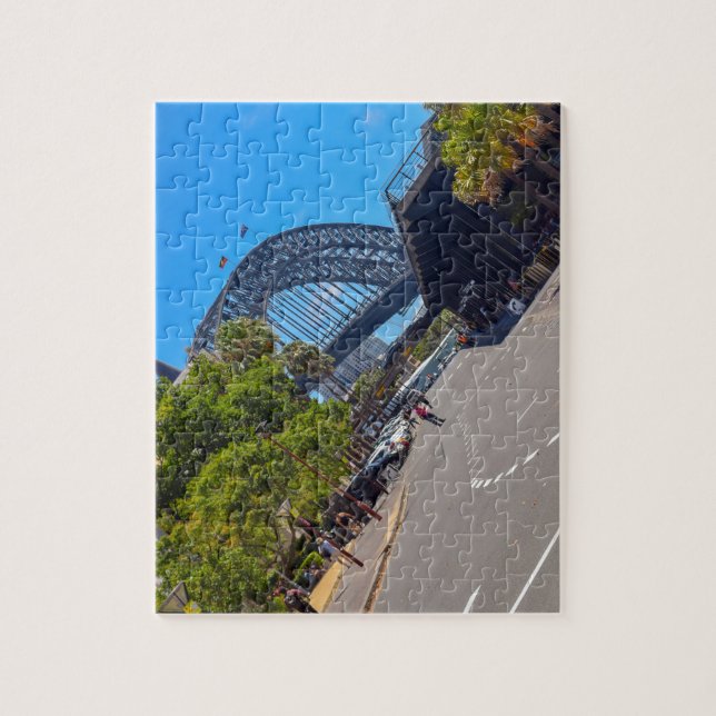 Sydney Harbour Bridge in Sydney Australien Puzzle (Vertikal)