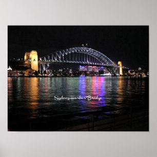 Sydney Harbour Bridge, mit einem Aufdruck versehen Poster