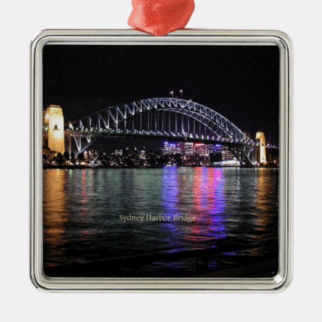 Sydney Harbour Bridge Ornament Aus Metall (Vorne)