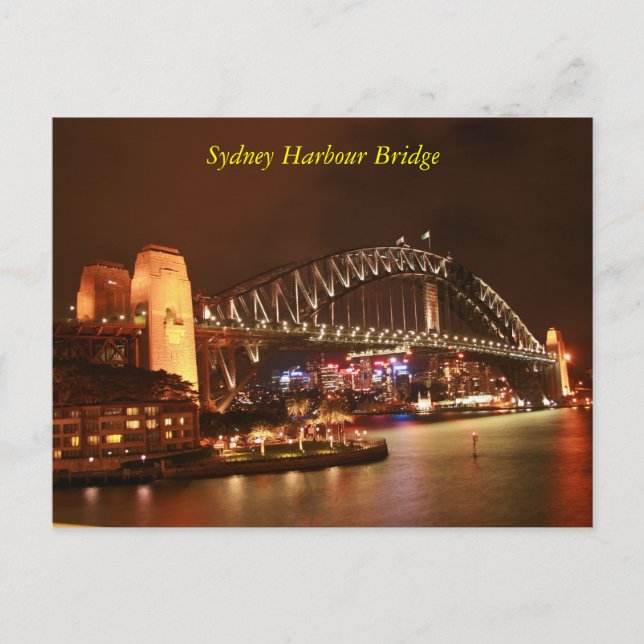 Sydney Harbour Bridge Postkarte (Vorderseite)