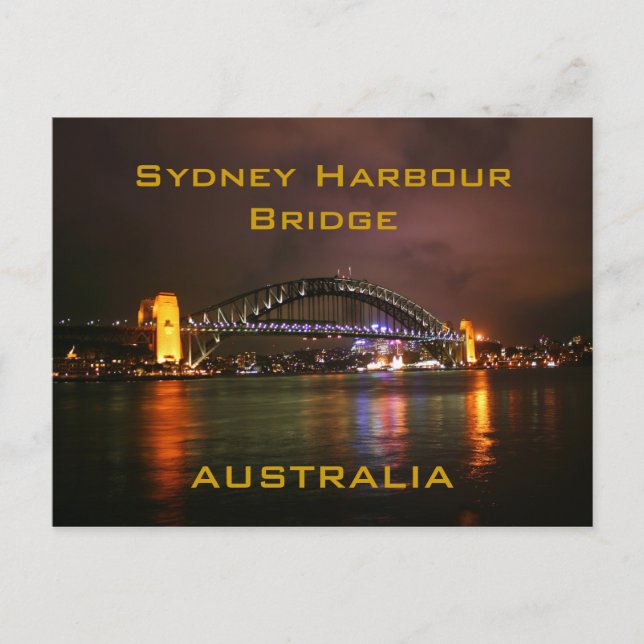 Sydney Harbour Bridge Postkarte (Vorderseite)