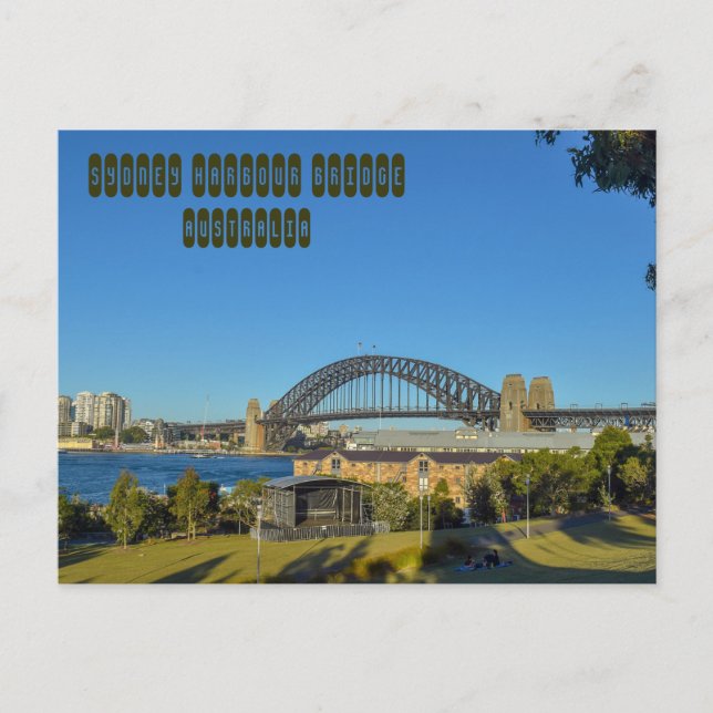Sydney Harbour Bridge Postkarte (Vorderseite)