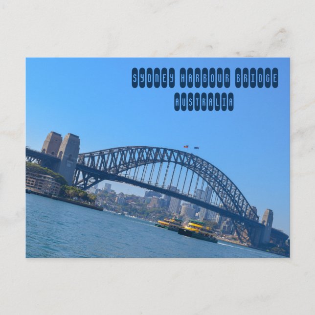 Sydney Harbour Bridge Postkarte (Vorderseite)