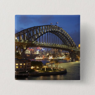 Sydney Harbour Bridge und Park Hyatt Sydney Hotel Button