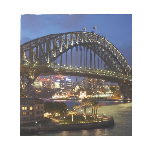 Sydney Harbour Bridge und Park Hyatt Sydney Hotel Notizblock (Vorderseite)