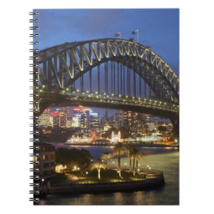Sydney Harbour Bridge und Park Hyatt Sydney Hotel Notizblock