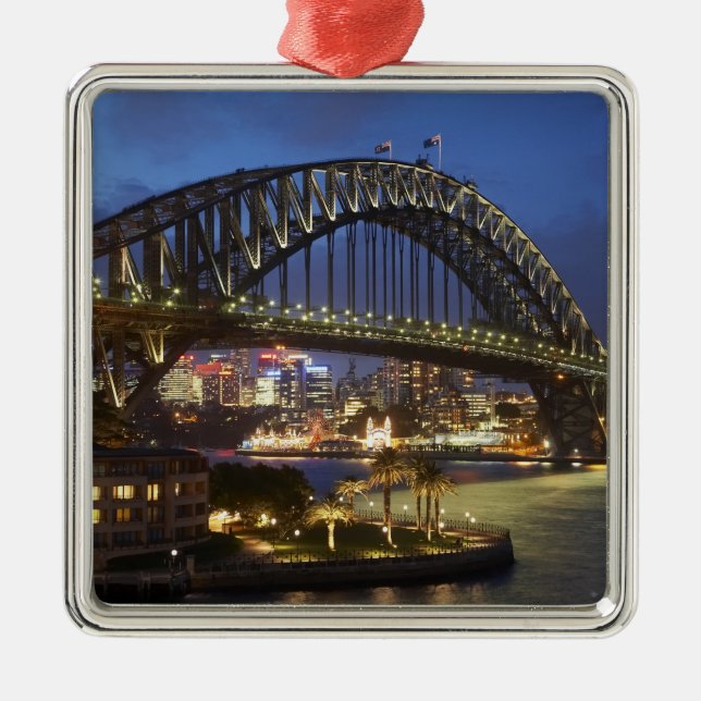Sydney Harbour Bridge und Park Hyatt Sydney Hotel Silbernes Ornament (Vorne)