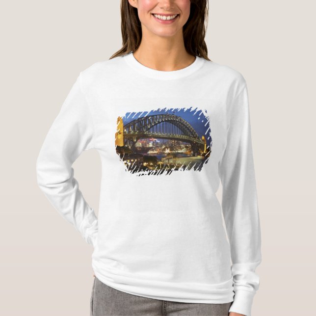 Sydney Harbour Bridge und Park Hyatt Sydney Hotel T-Shirt (Vorderseite)