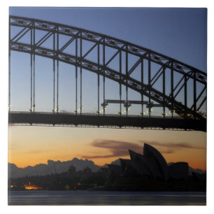 Sydney Harbour Bridge und Sydney Opernhaus 2 Fliese