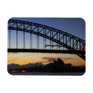Sydney Harbour Bridge und Sydney Opernhaus 2 Magnet